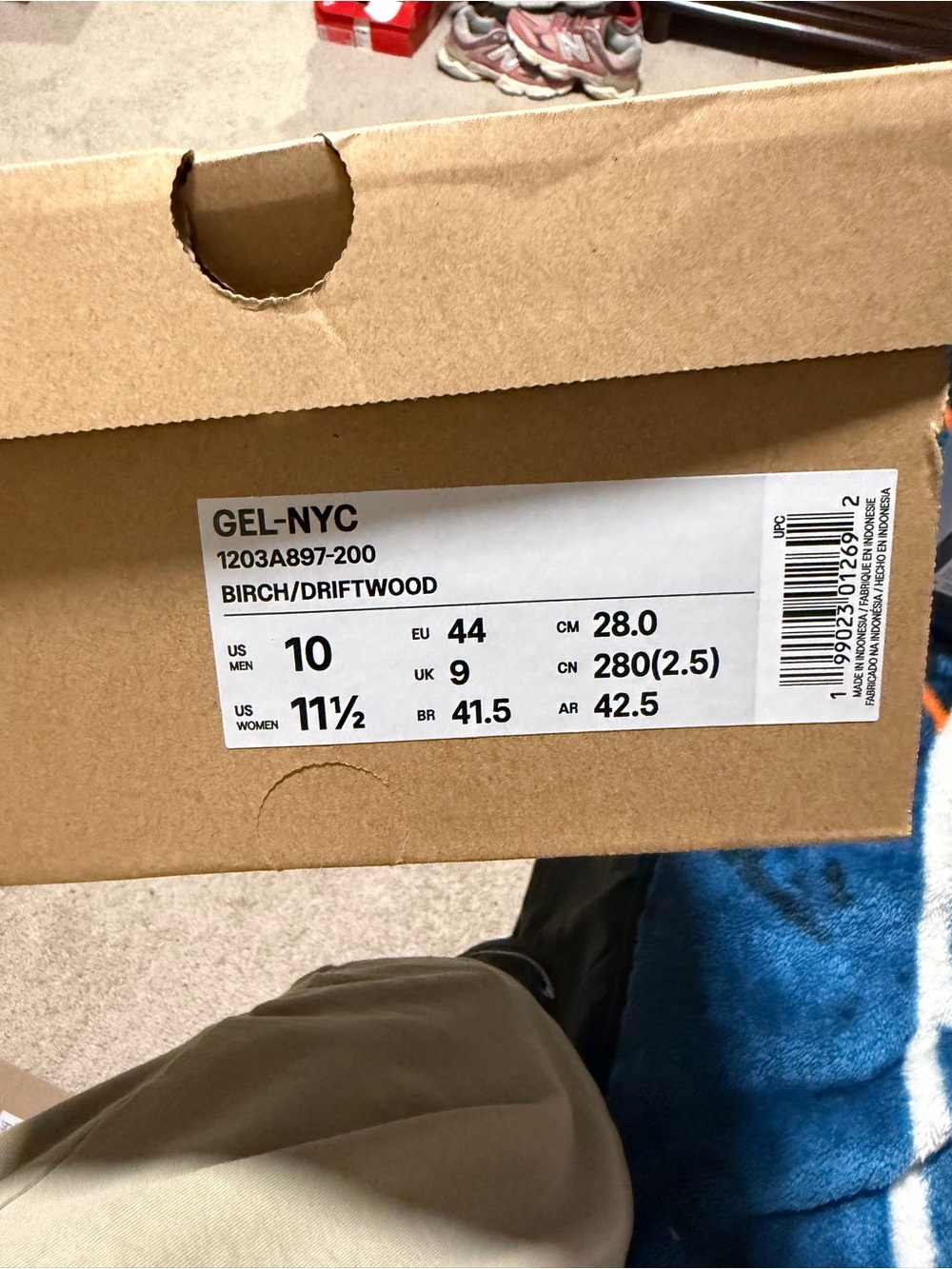 ASICS Gel-NYC ‘Birch Driftwood’ Men’s Low Top Sneakers 1203A897-200 - Picture 13 of 13